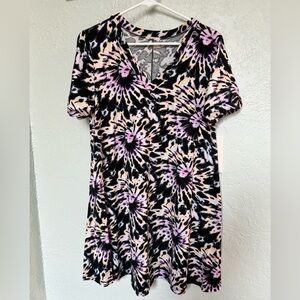 Women’s flowy jersey dress, size medium
